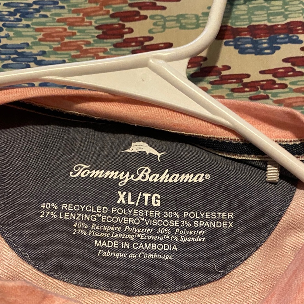 Tommy Bahama Peach Casual Button Down Shirt